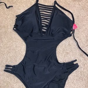 Black NWT strappy bathing suit